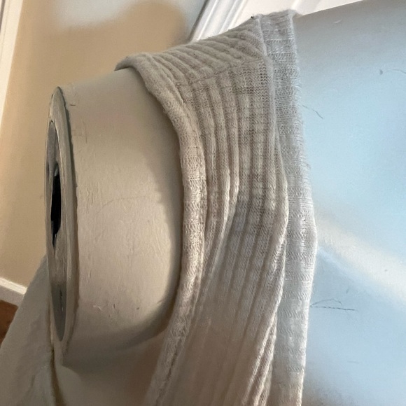 Cream Ribbed Tank Top - Picture 4 of 6